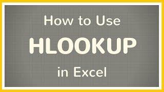 How to use the HLOOKUP Function in Excel - Tutorial