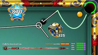 8 ball pool 325 Miami Rings Level 870  Chalk Fu Knockout Cue Max