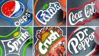 Pancake Art Challenge - Coca Cola, Monster Energy, Pepsi, Fanta and other logos