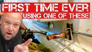 PLUMBING made easy by using THIS for the first time!! EVERY PLUMBER needs these