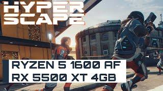 HYPER SCAPE: Ryzen 5 1600 AF + RX 5500 XT -- 1080P