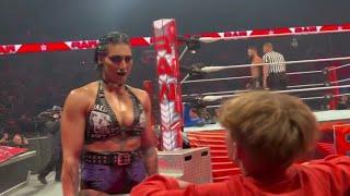 Rhea Ripley vs Little Kid on WWE raw 