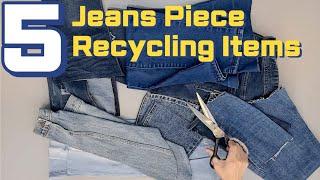 Old jeans reuse ideas. / 청바지 리폼 / 5 Amazing Ways to Recycle Jeans.