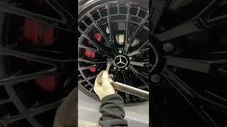 벤츠 EQE53amg 21인치 휠  유광 블랙 휠도색 Mercedes  benz eqe 53amg 21inch alloy wheels high gloss  black