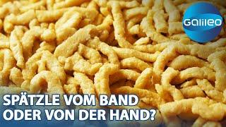 Bis zu 25 Tonnen pro Tag! Spätzle aus der Großproduktion vs. Manufaktur