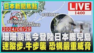 珊珊颱風今登陸日本鹿兒島  迷蹤步.牛步襲 恐構嚴重威脅｜1400日本新聞焦點｜TVBS新聞