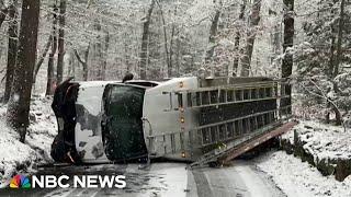 Winter weather hits coast to coast, threatening holiday travel