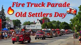  Fire Truck Parade  Old Settlers Day 