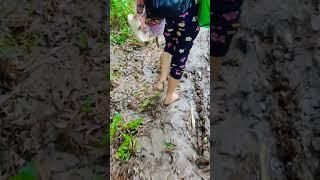 ASMR Muddy Walking;Living in the Philippines#lifeinthephilippines #asmr #asmrsounds #farmer #yt