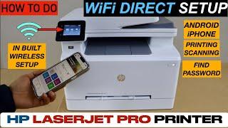 HP Laserjet Pro Printer WiFi Direct Setup !