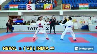 -55KG FEMALE MATCH | NEPAL ( VS ) INDIA   | 8TH SOUTH ASIAN KARATE CHAMPIONSHIP BHUTAN  2024