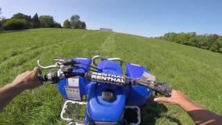 Riding new Yamaha Blaster