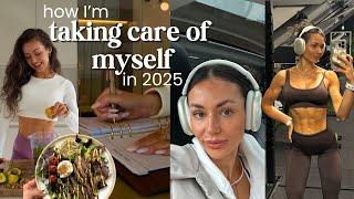 taking care of myself in 2025 | fitness, nutrition & work/life balance goals