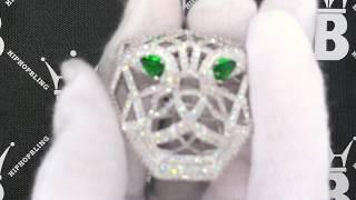 3D Tiger Face Hollow CZ Hip Hop Bling Bling Pendant | Custom Jewelry K21099R