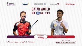 FULLMATCH | ALBIN OUSCHAN VS KONSTANTIN STEPANOV | QATAR WORLD CUP 10-BALL 2024