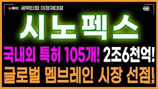 시노펙스 주가전망 - 차트보세요! 미쳤네! 이걸 안사요?! 국내외 특허 105개! 2조6천억! 글로벌 멤브레인 시장 선점! 2차폭등 시작전에 쓸어담아라!