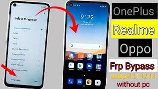 All OnePlus Oppo Realme FRP Bypass (Without pc) || Oppo Google account bypass