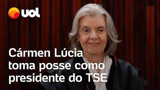 Cármen Lúcia toma posse como presidente do TSE com presença de Lula, Lira e Pacheco; assista ao vivo