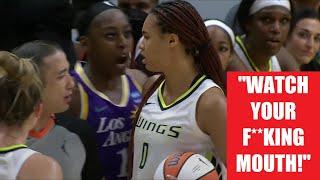 DOUBLE Technicals Called As Chiney Tells Sabally "WATCH YOUR MOUTH!" | Dallas Wings vs L.A. Sparks