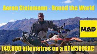 Aaron Steinmann KTM500EXC - 140,000 ks around the world motorcycle adventure