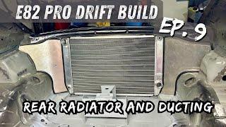 E82 competition drift build ep. 9. Rear Radiator modifications and install