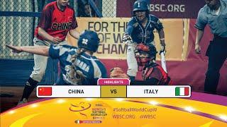 Highlights | Game 4 China vs Italy | 2024 WBSC Women’s Softball World Cup - Finals