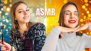 MAQUILLO A MI MADRE PARA FIN DE AÑO - ASMR / El mundo de Indy