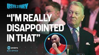 Frank Warren believes Tyson Fury was the true winner of the fight against Oleksandr Usyk 