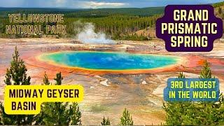 Yellowstone National Park | Grand Prismatic Spring | Worlds 3rd Largest Hot Spring|Fairy Falls Trail