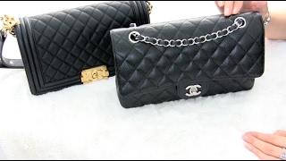 Chanel Old Medium Boy Bag VS Medium Classic Flap