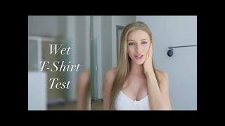 4k Wet Vs Dry T Shirt Test Swimming | Hiking Edition || Lilly Blooms