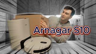 Робот-пылесос Arnagar S10: Убирает лучше, чем я! Распаковка, обзор + тест в реальных условиях!
