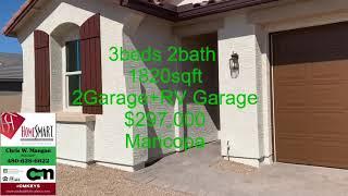 Maricopa City Phoenix New Homes RV Garage Maricopa Arizona  starting at $290,000