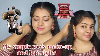 My simple reels make up and hairstyle #makeup #fashion #skinsecrets #skincare #skinsecrets