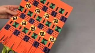 kente paper weaving