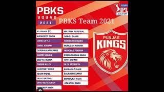 Punjab Kings Team 2021 IPL | PBKS Full Squad 2021 IPL | IPL 2021 Punjab Kings Team List