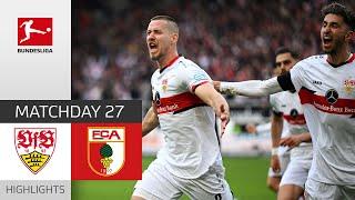 VfB Stuttgart - FC Augsburg 3-2 | Highlights | Matchday 27 – Bundesliga 2021/22