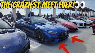 I took my SL63 AMG to the craziest carmeet!! (Most Watch)