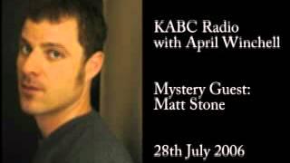 Matt Stone on KABC Radio - Part 1