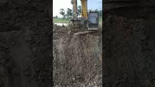 Excavator CAT Digging Canal #128