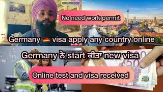 Germany enter visa from any country/ German job opportunity card apply online @Parmhungary