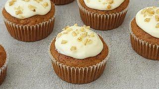 Carrot Cake Cupcakes Recipe | How To Make Carrot Cupcakes