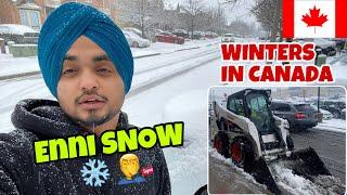 First HEAVY SNOW of this winter | SHOPPING in CANADA VLOG