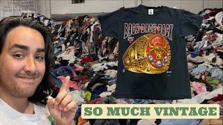 Digging for Rare Clothes at a Vintage Rag House!!!