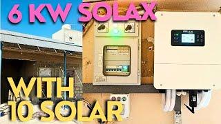 SOLAX 6KW WITH 10 SOLAR