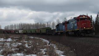 4/2/22 Railfanning the CN Iron Range in Northern Minnesota. Day 1 (UP 1989, GTW Duo, BLE, UP, CREX)