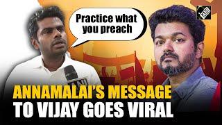 ‘Don’t give us advice’ Annamalai attacks Thalapathy Vijay over 3 language policy, video goes viral