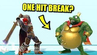 Super Smash Bros. Ultimate - Who Can Break King K. Rool's Belly Armor in One Hit?