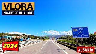 VLORA, ALBANIA - DRIVING, VLOG & WALKING TOUR - SEZONI VEROR 2024 [4K HDR]