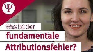 Fundamentaler Attributionsfehler | Sozialpsychologie mit Prof. Erb